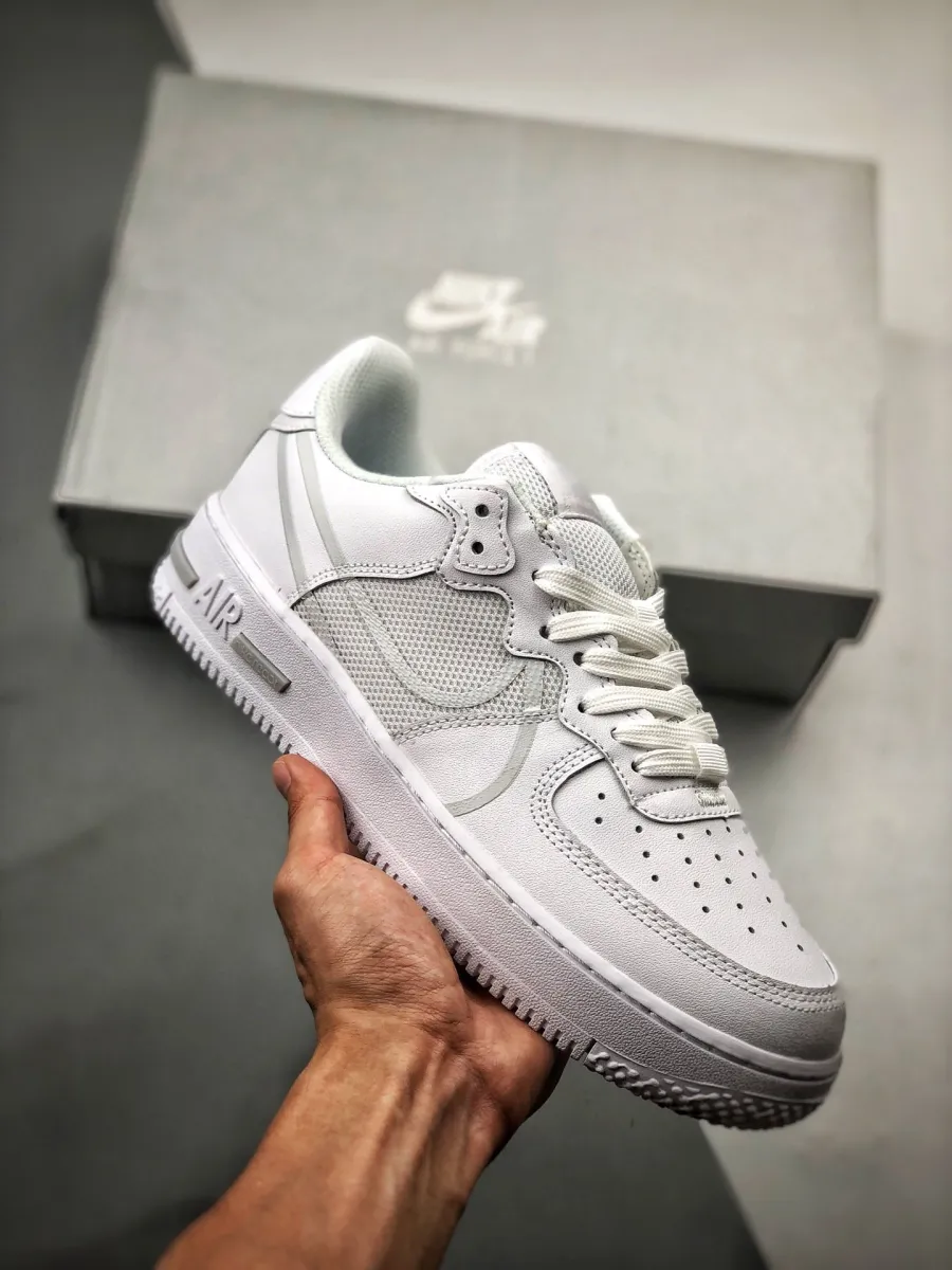 Nike Air Force 1 React D/MS/X in 'White/Pure Platinum' Airforce 1 React