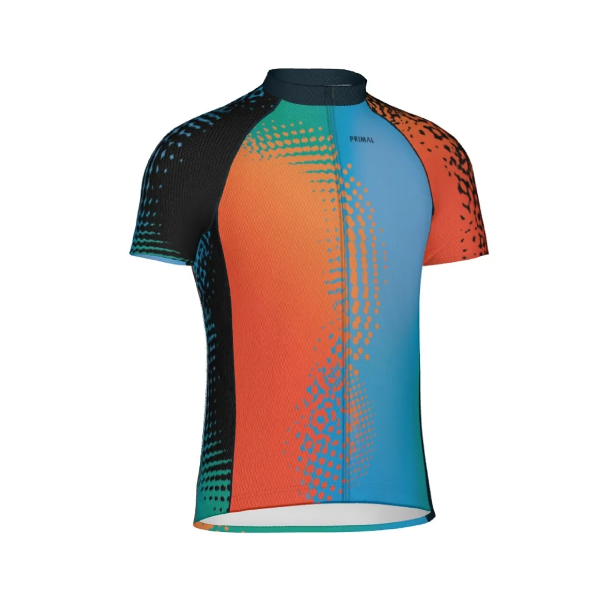 Cycling Jersey Heat Map Primal Full zip Sort Sleeve Men #Primal Bike Shirts