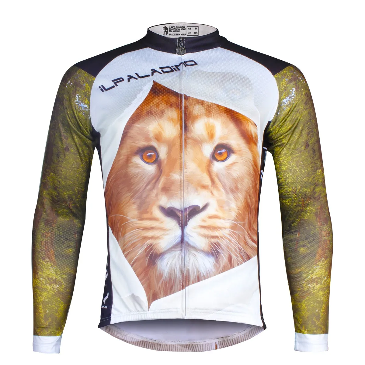 Ilpaladino Wild Lion Men's Long/Short-sleeve Cycling Bike jersey T-shirt Summer Spring Autumn Road Bike Wear Mountain Bike MTB Clothes Sports Apparel Top NO. 706