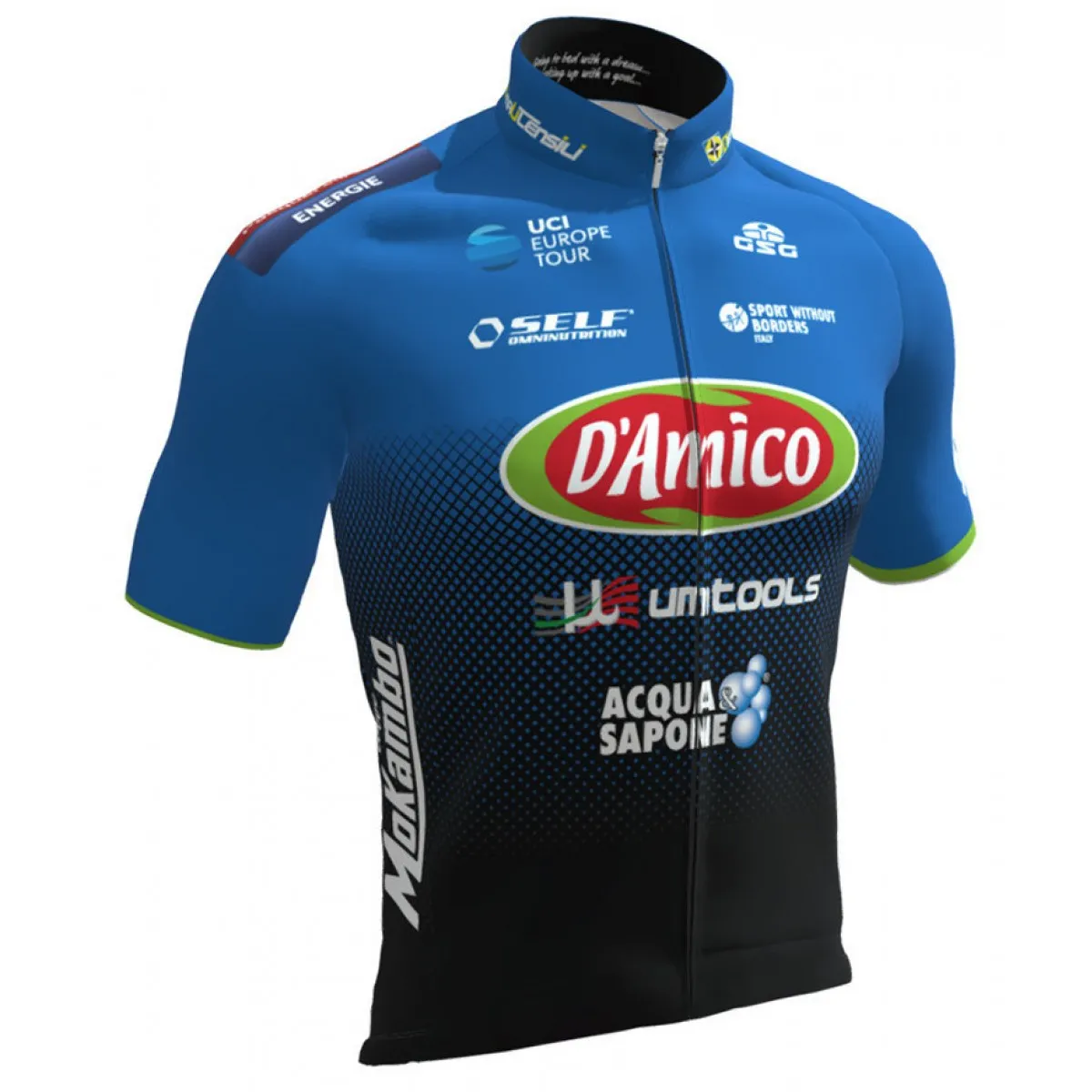 2019 Team D'Amico Short Sleeve cycling Jersey bike clothing Cycle apparel Shirt