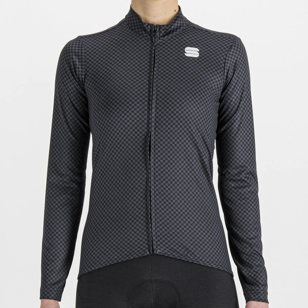 Sportful Checkmate women long sleeves jersey - Black