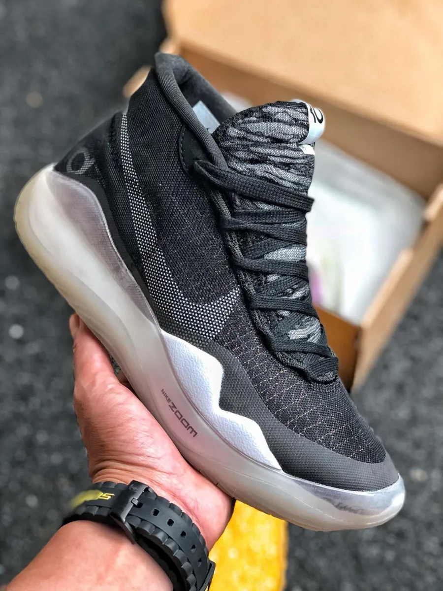 Nike KD 12 'The Day One' Black/Pure Platinum-White AR4229-001 Outlet