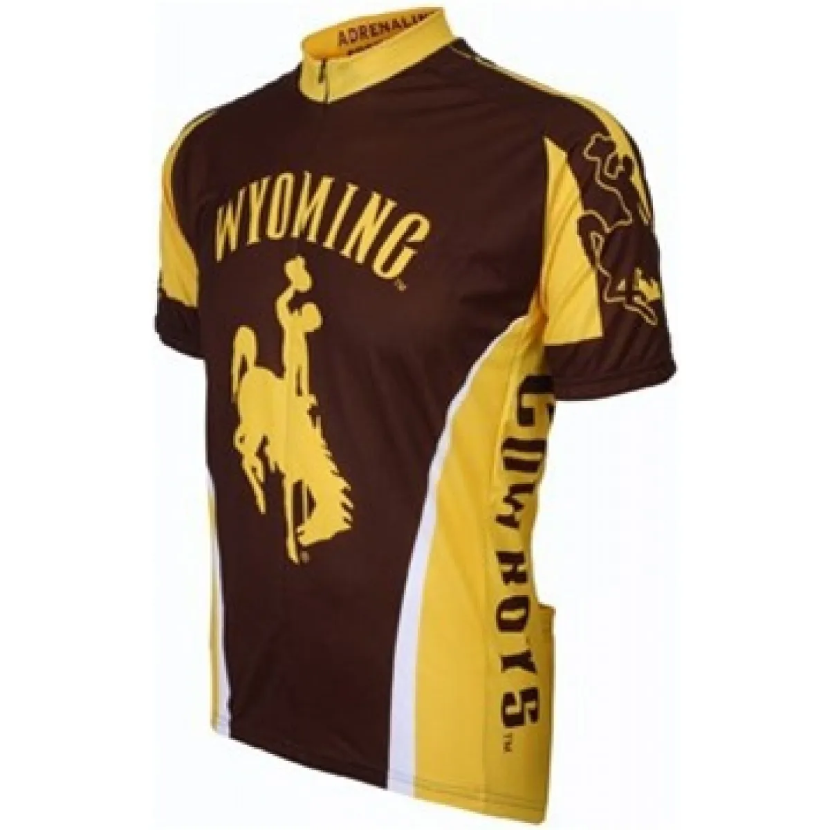 UW University of Wyoming Cowboys Short Sleeve Road Cycling Jersey