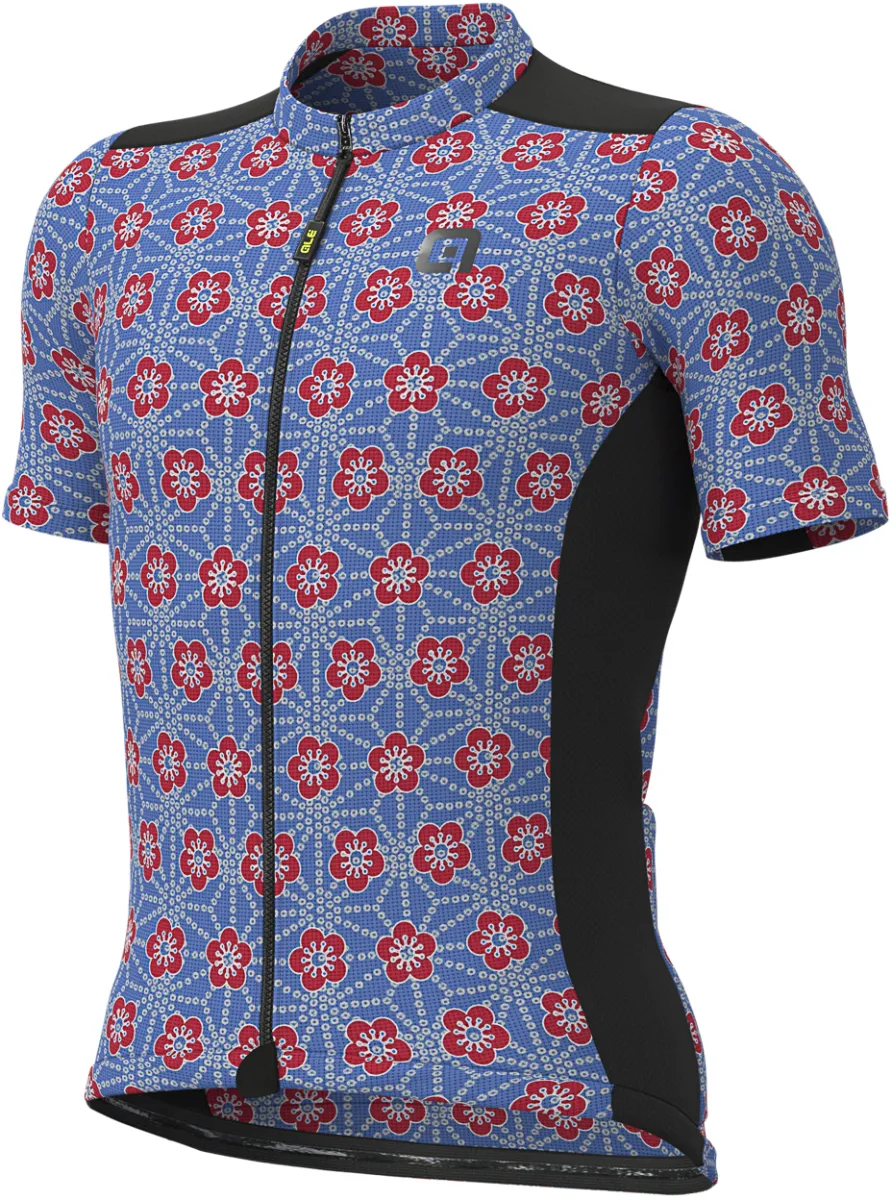 ALE' Gravel Khaki Blue Floral Jersey,