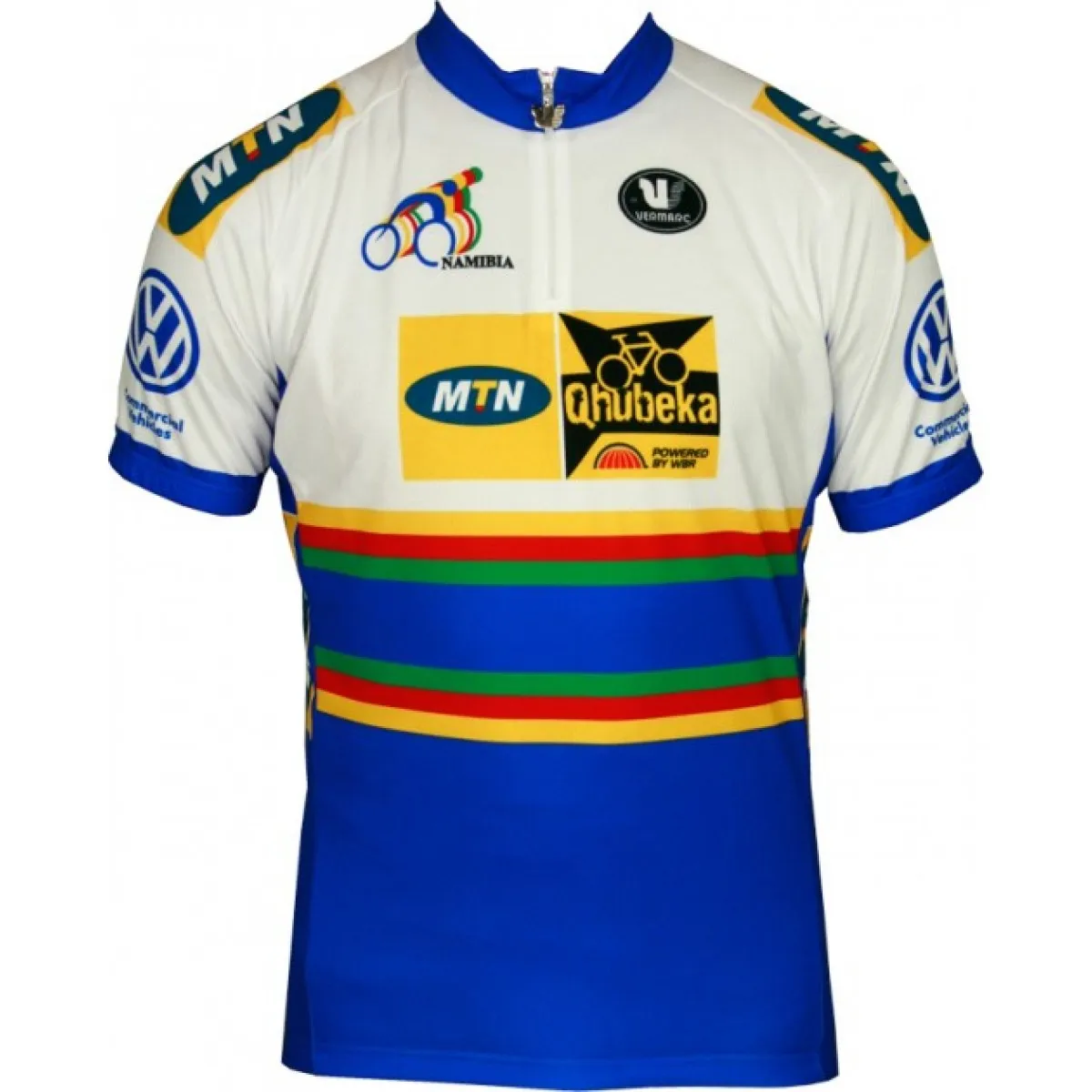 MTN QHUBEKA Namibischer Meister 2011-12 Vermarc Radsport-Profi-Team - Short Sleeve Jersey