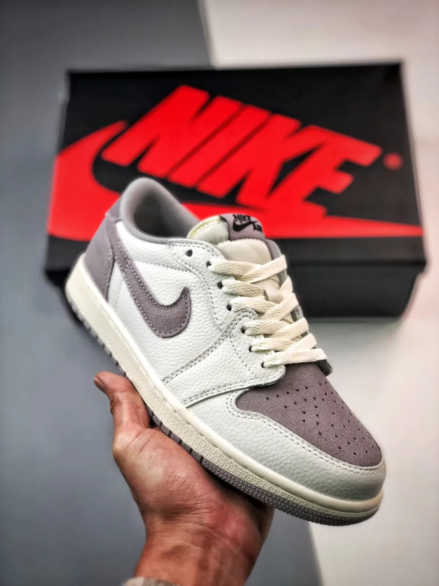 Air Jordan 1 Low Sail/Black-Atmosphere Grey DZ0790-101 New Releases