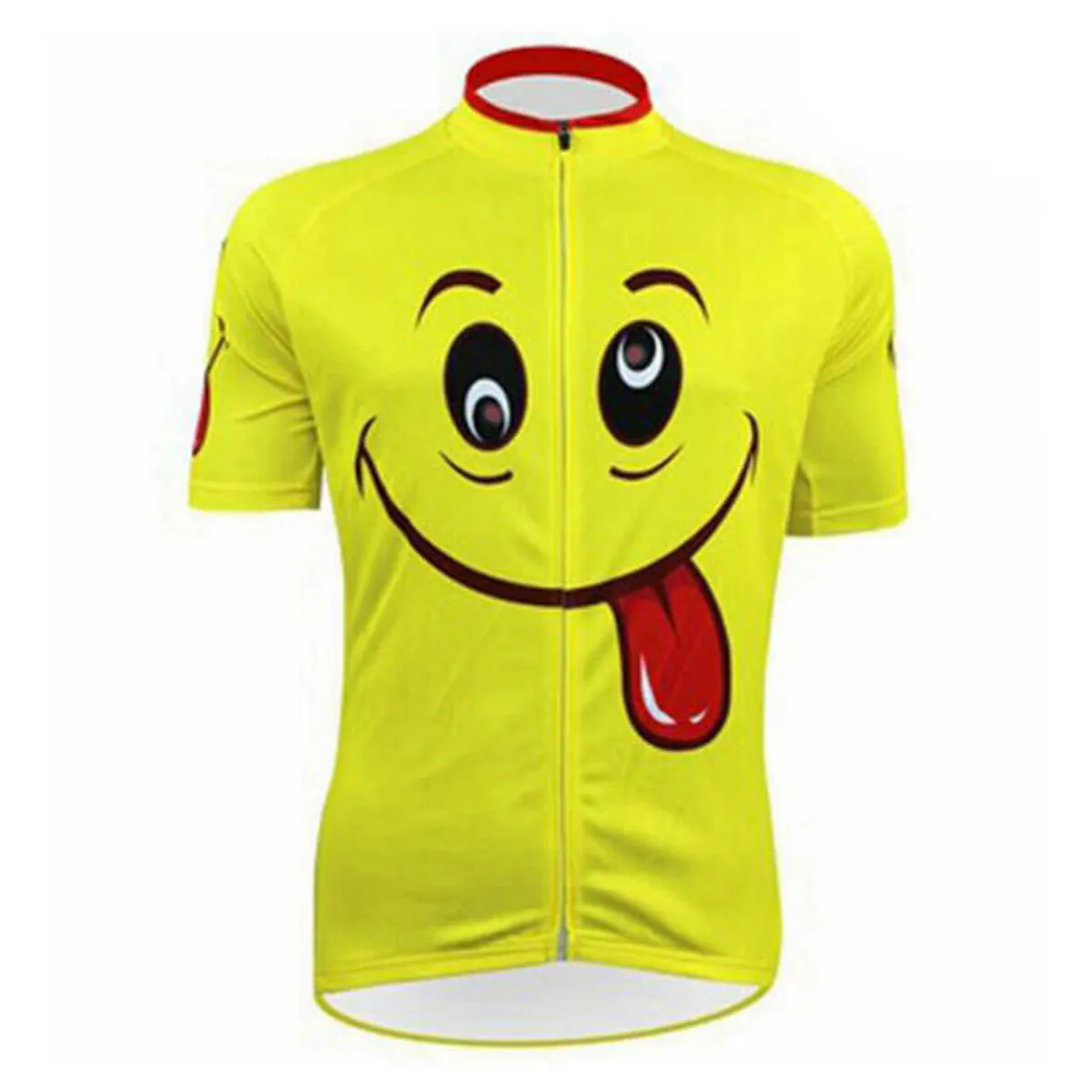 Spit Tongue Emoji Men's Cycling Jersey Brand New