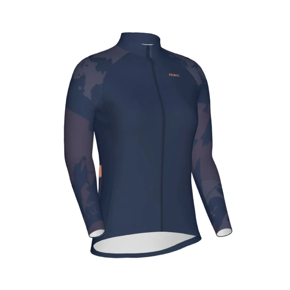 Primal Wear Floral Press Full Zip Long Sleeve Women's Cycling Jersey