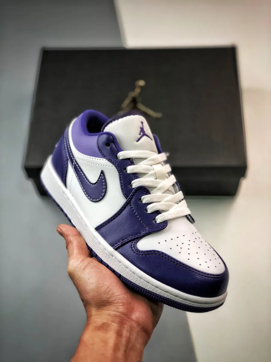 Air Jordan 1 Low 'Blueberry' Sky J Purple/White 553558-515 Brand New