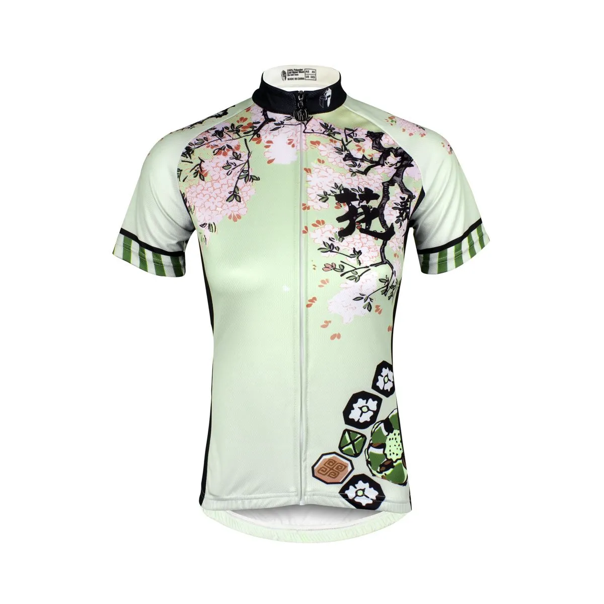 Ilpaladino Spring Nature Women's Quick Dry Short-Sleeve Green Cycling Jersey Biking Shirts Breathable Summer Sport Clothes NO.685