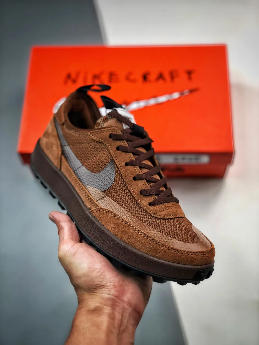 Tom Sachs X NikeCraft General Purpose Shoe Brown DA6672-201 nike craft general purpose brown