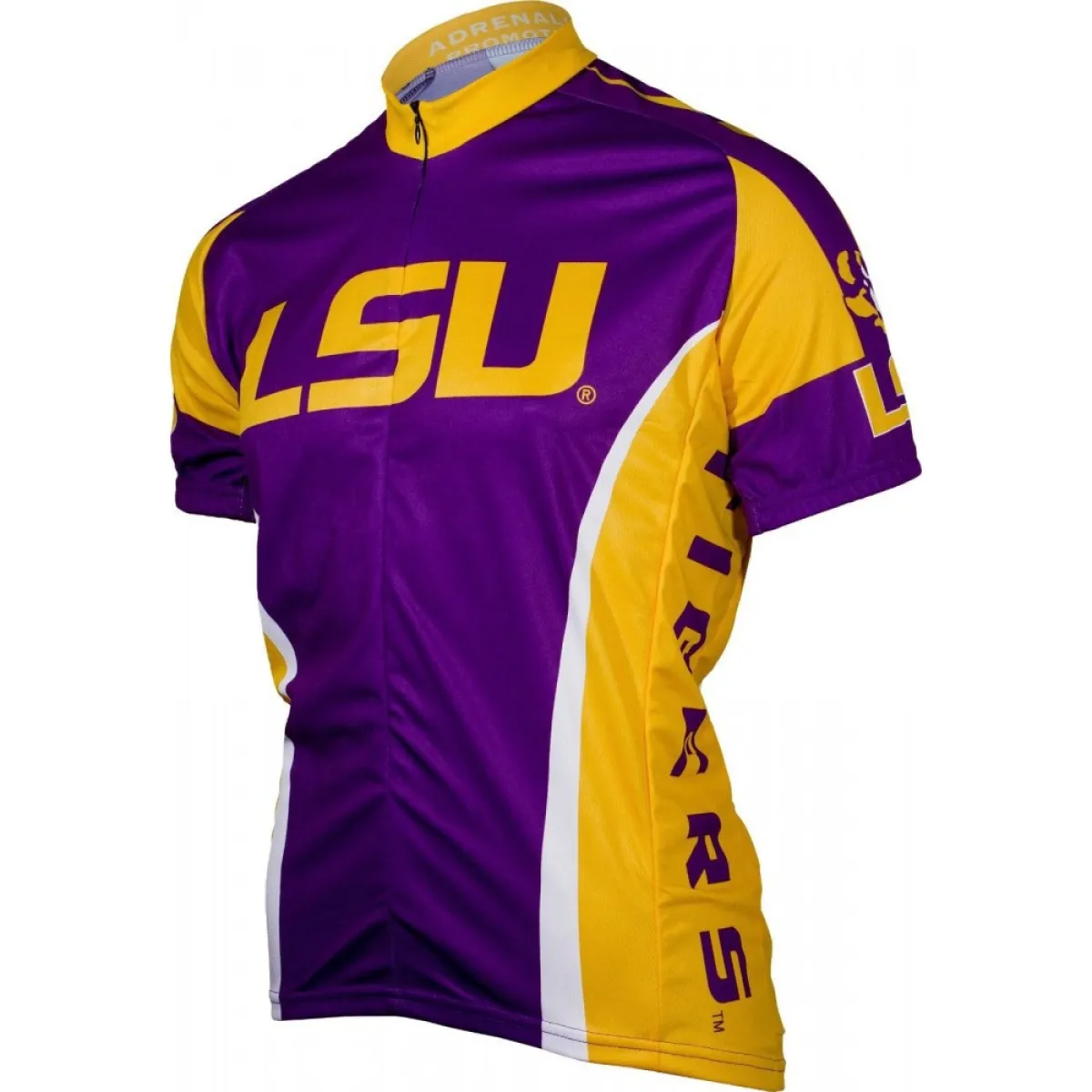 NCAA LSU Louisiana State University Tigers Short Sleeve Bicycle Cycling Jerseys