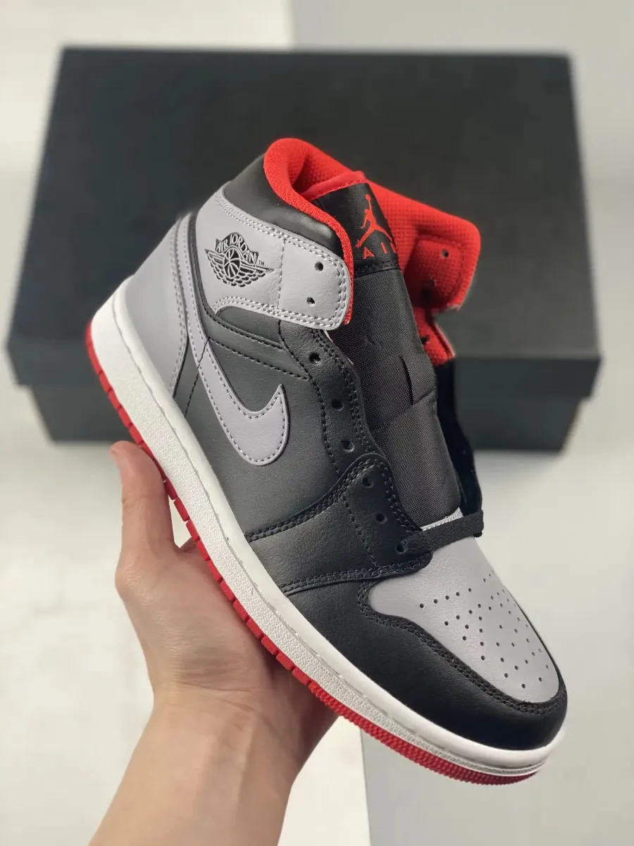 Air Jordan 1 Mid Black Cement