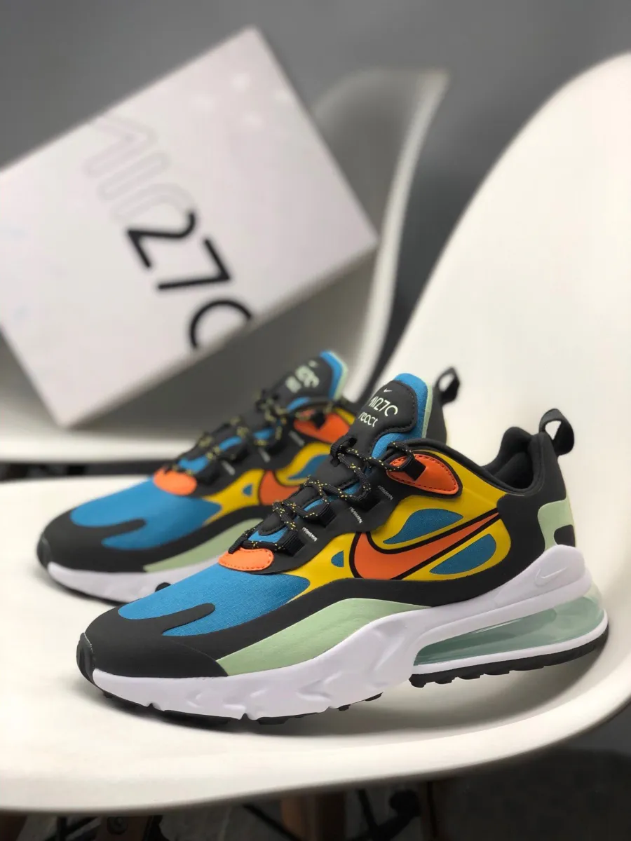 Nike Air Max 270 React Green Abyss/Black-Laser Orange-Starfish air max 270 green and orange