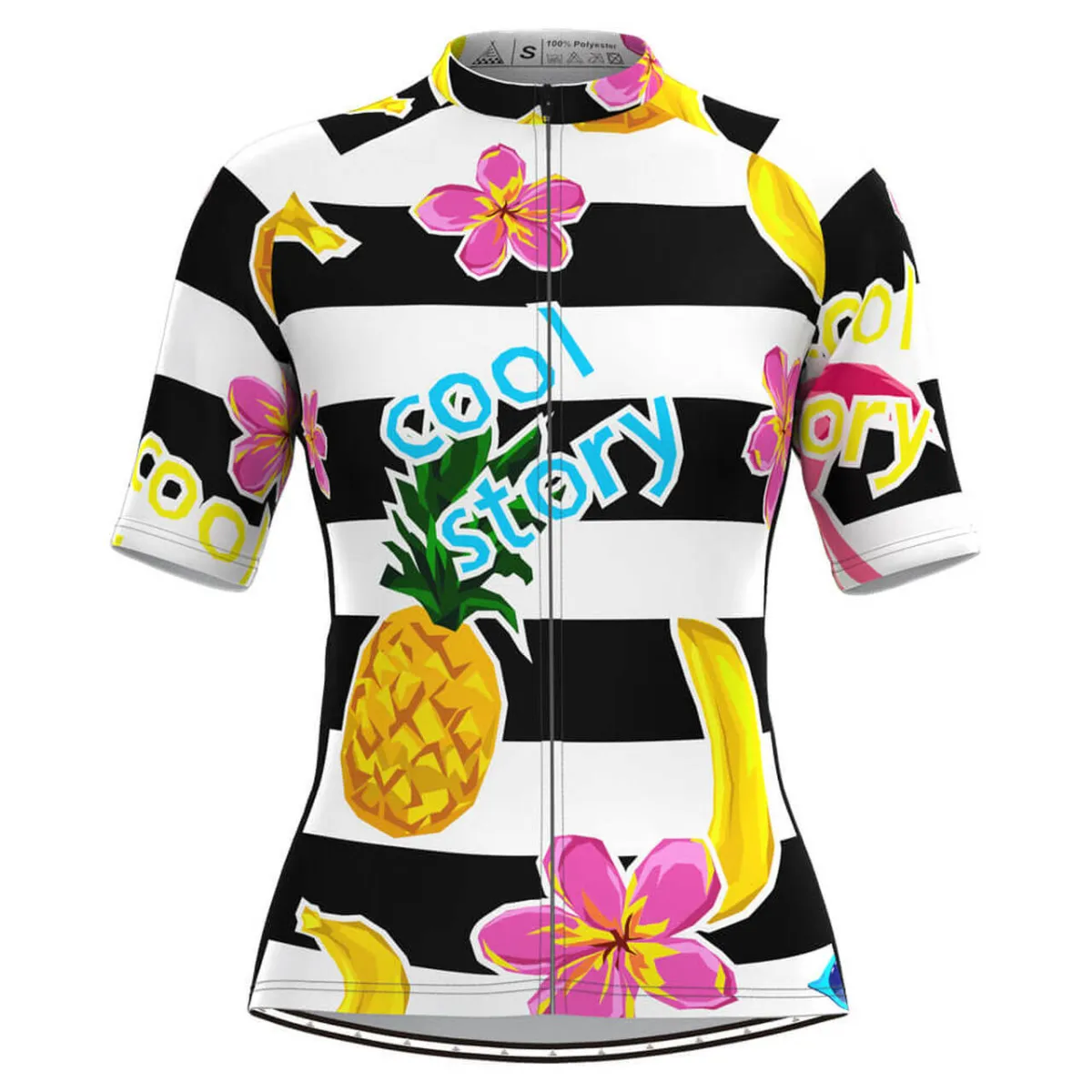 Women's Stripe Print Aloha Hawaiian Cycling Jersey Online