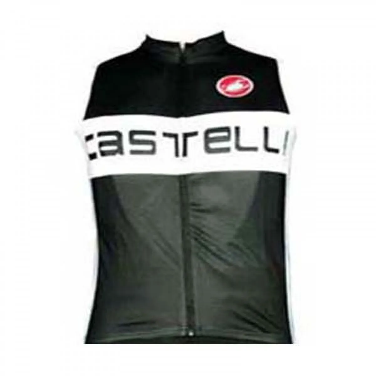 CASTELLI BLACK/WHITE Sleeveless Jersey Outlet