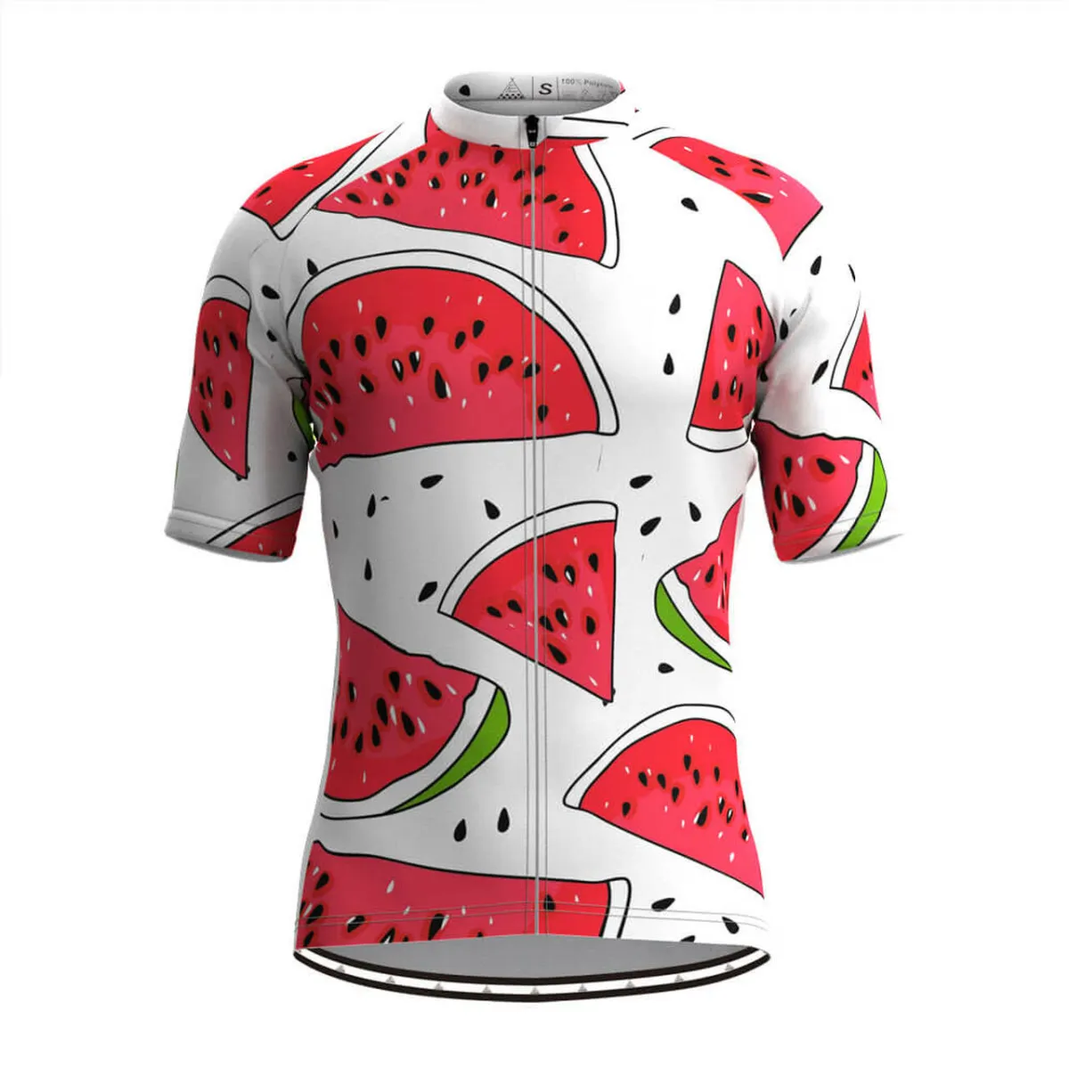 Men's Watermelon Petals Print Cycling Jersey For Sale