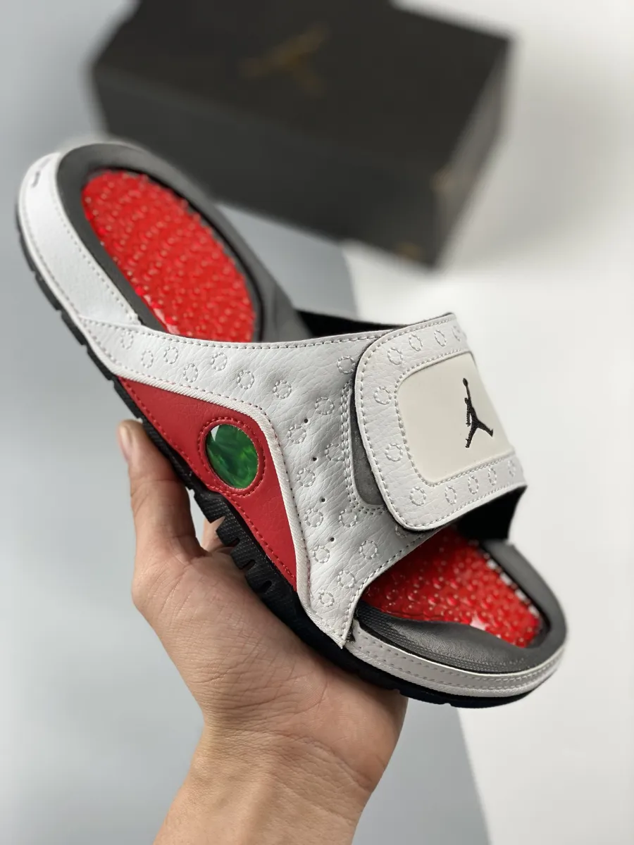 Jordan Hydro 13 Slide White/black-gym Red 1681634317 New Releases