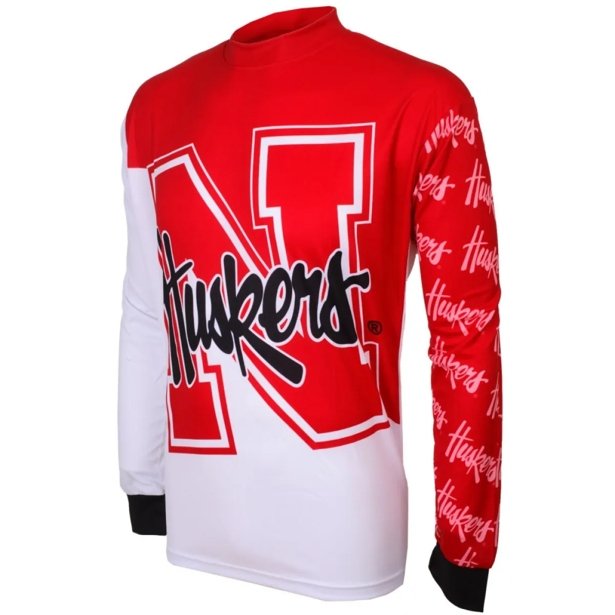 NCAA UNL or NU University of Nebraska–Lincoln Nebraska Cornhuskers Mountain Long Sleeve Bike MTB Cycling Jerseys