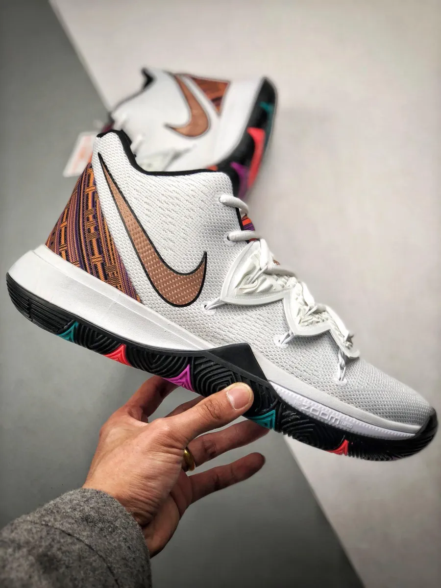 Nike Kyrie 5 'BHM' Black White kyrie 5 red and white