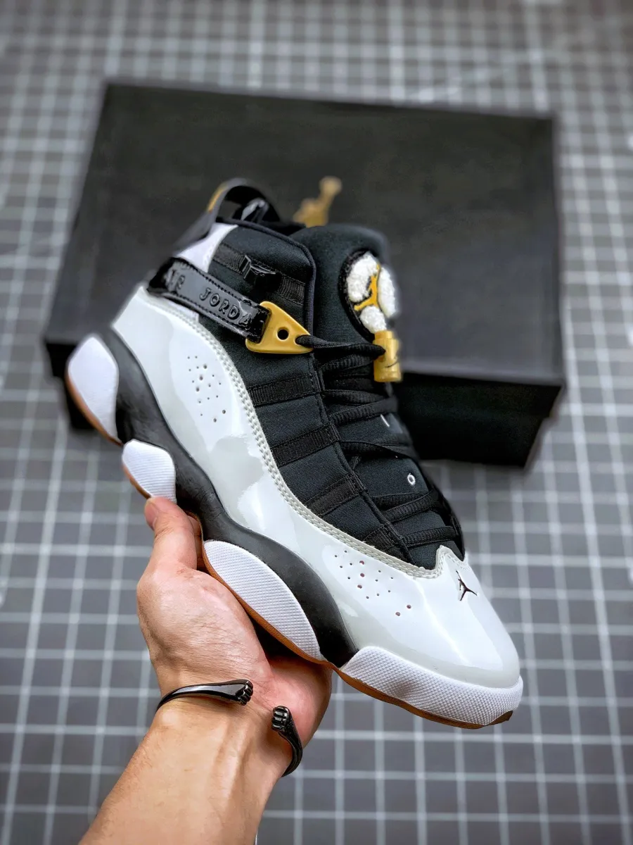 Jordan 6 Rings 'White Black' 323399-100 jordan 6 gold rings