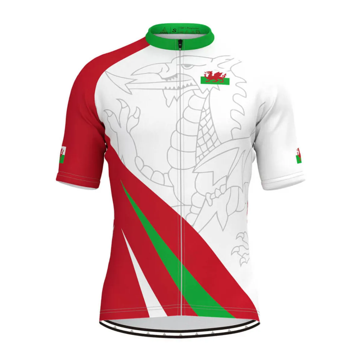 Wales Flag Men's Cycling Jersey V3 Outlet