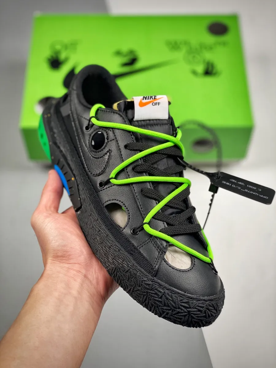 Women Off-White Nike Blazer Low Black DH7863-001 #nike x off-white blazer low sneaker