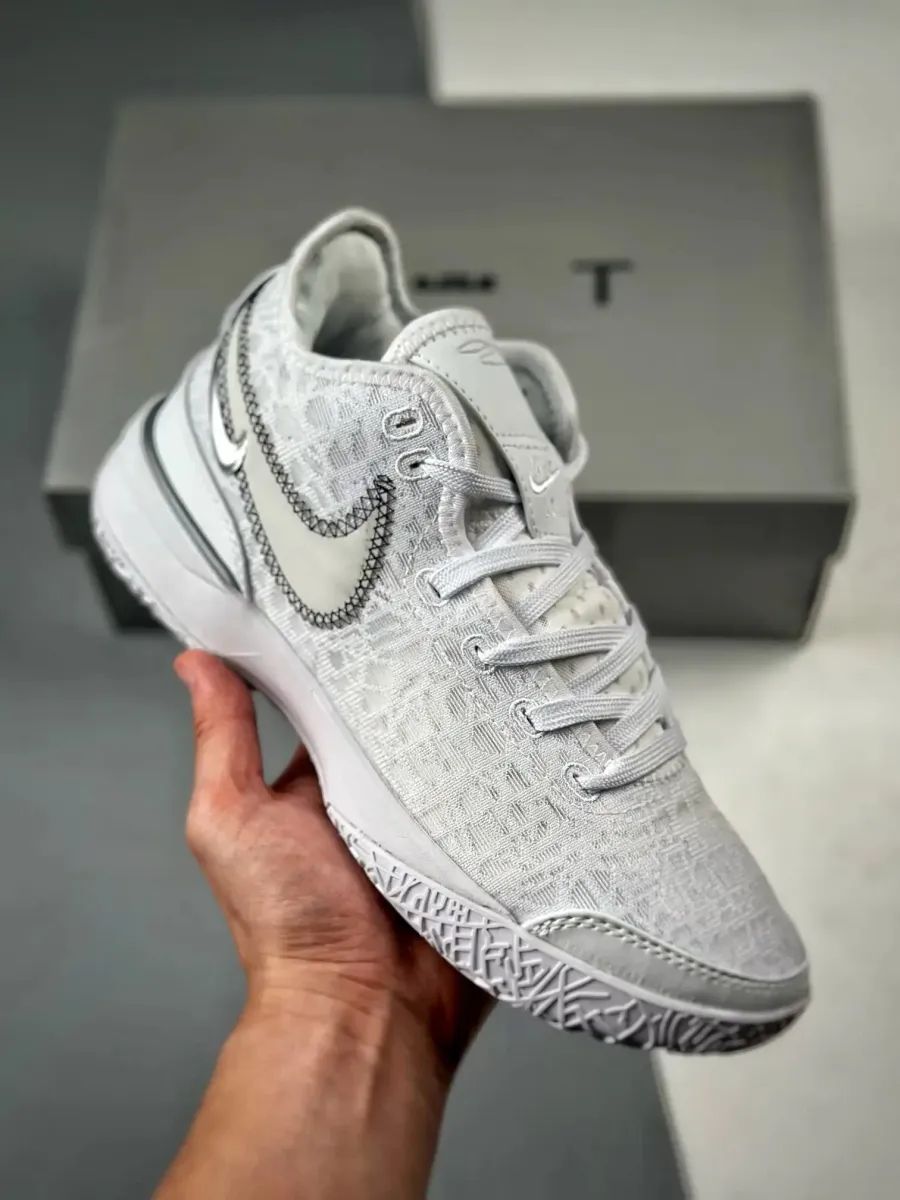 Nike Zoom LeBron NXXT Gen White Black Metallic Silver DR8784-101