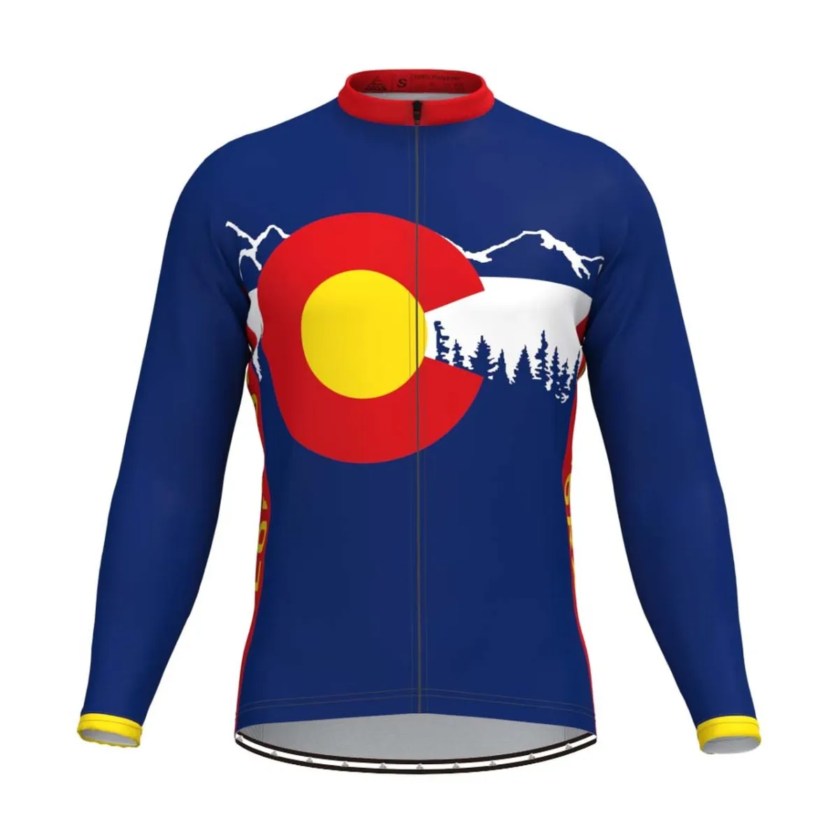 Colorado State Flag Adventure Men's LS Cycling Jersey