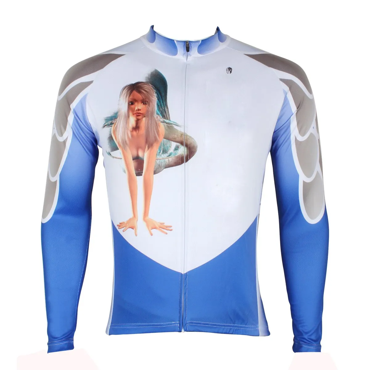 ILPALADINO Mermaid Unisex Mernaid Long Sleeves Cycling Clothing Suits with Tights Winter Exercise Bicycling Pro Cycle Clothing Racing Apparel Outdoor Sports Leisure Biking Shirts (Velvet) NO.294