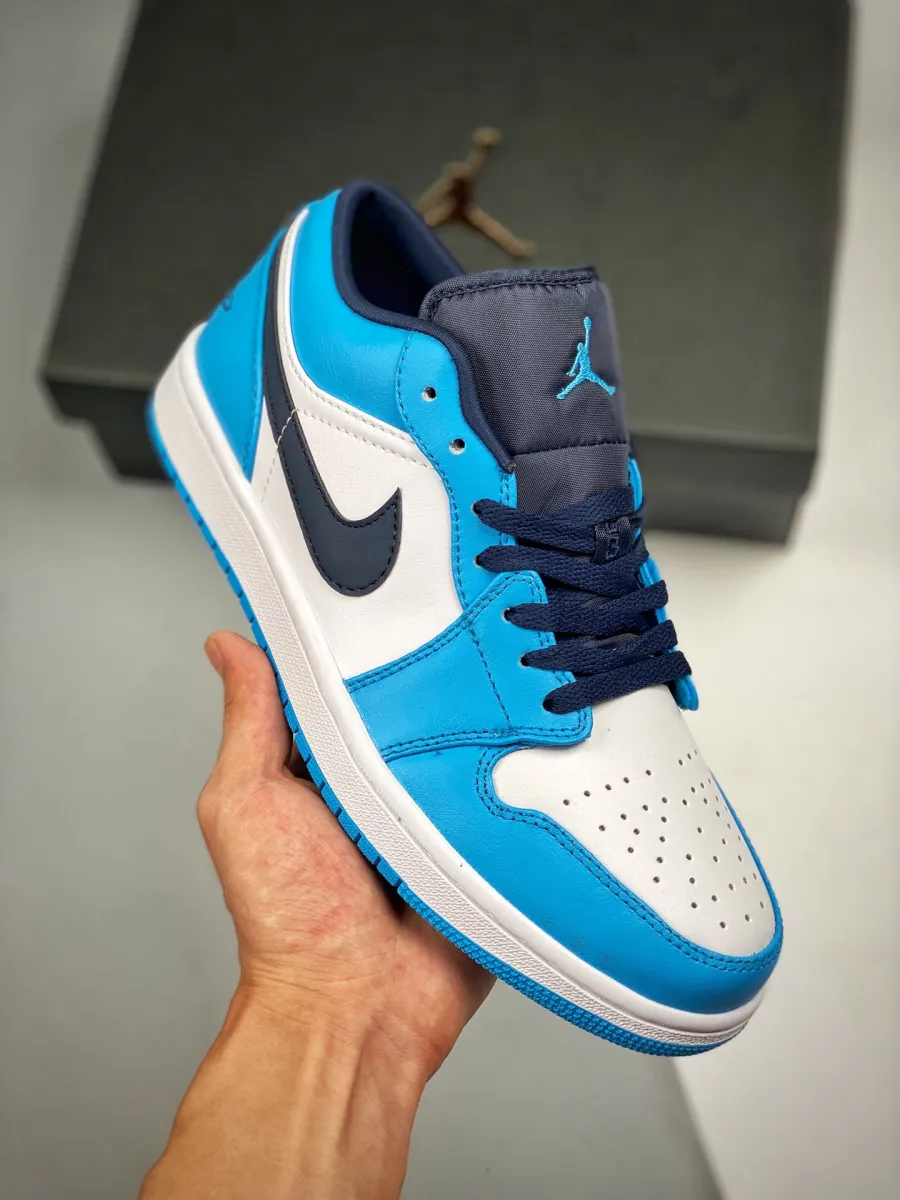 Air Jordan 1 Low 'UNC' White/University Blue-Black / unc low jordan 1