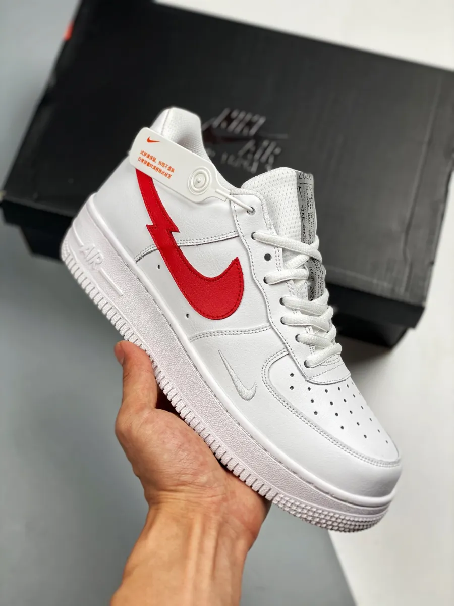 Nike Air Force 1 Low 'Euro Tour' White/University Red/Midnight Navy #air force 1 euro tour