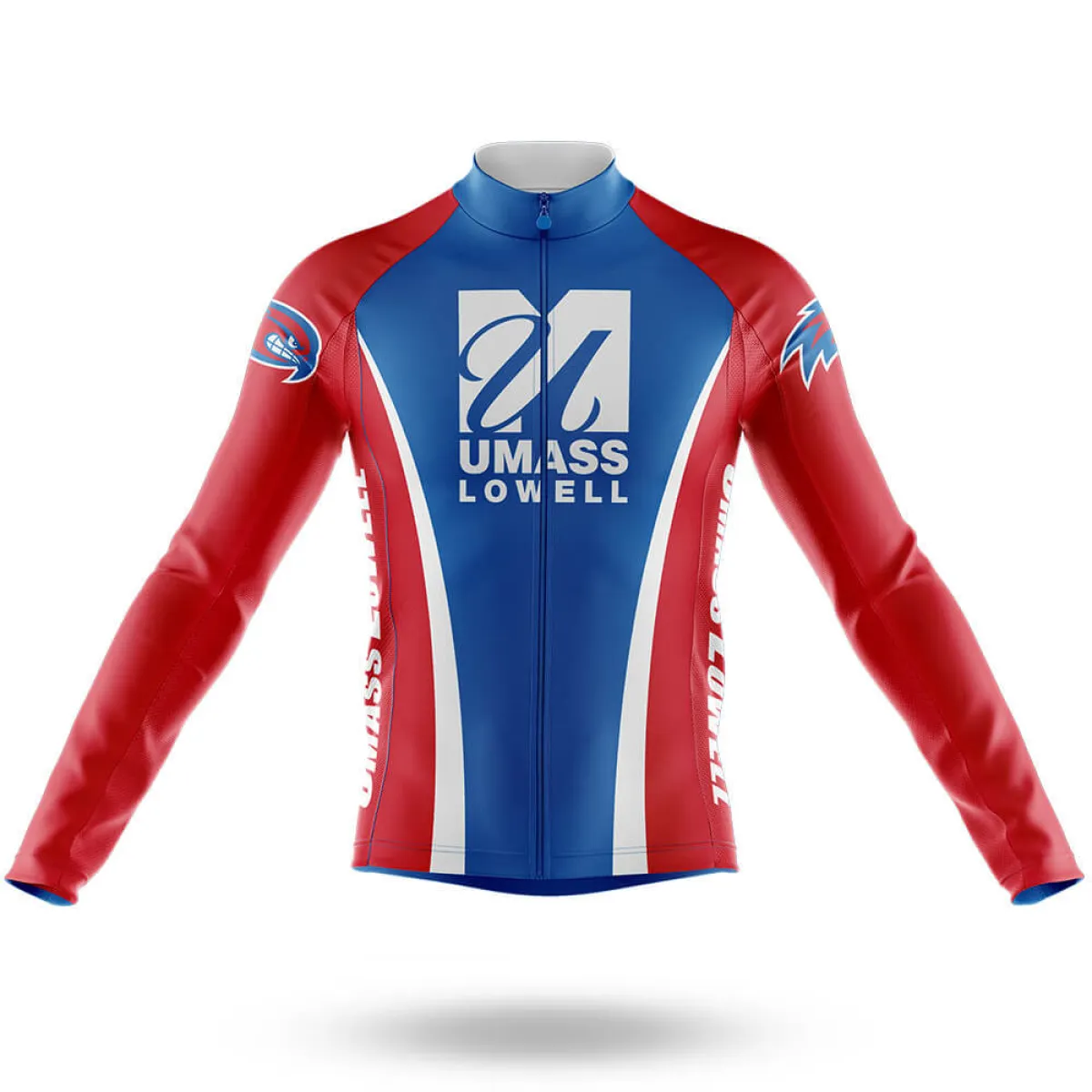 University of Massachusetts Lowell Long Sleeve Cycling Jersey Only | mens cycling suit