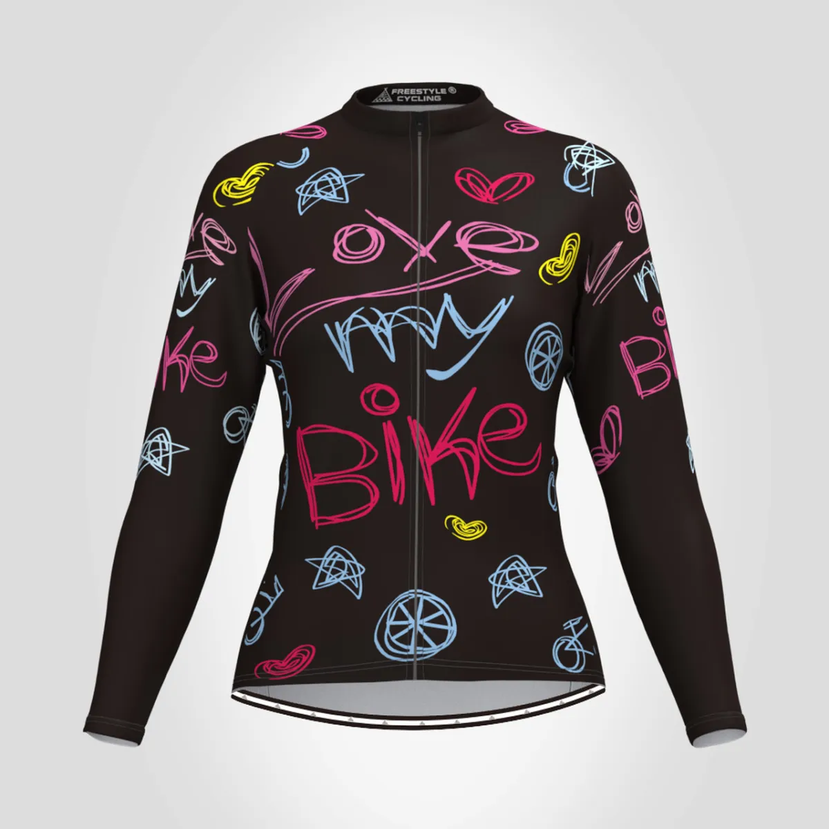 Love My Bike Women's Long Sleeve Cycling Jersey Restock