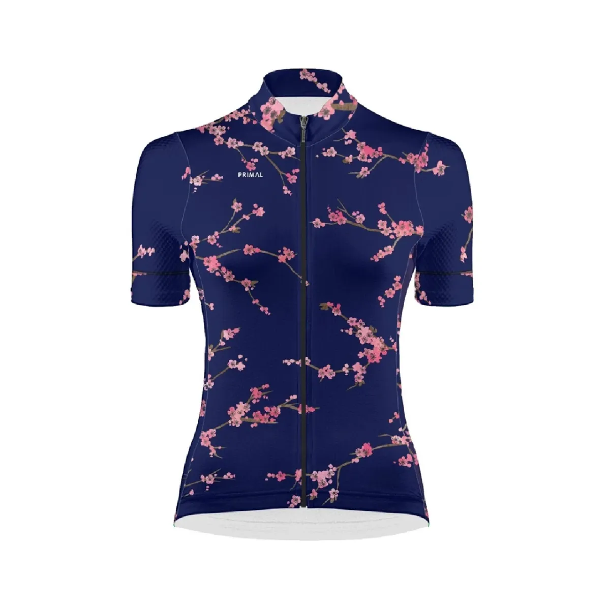 Primal Wear Cherry Blossom Women's Full Zip Helix 2.0 Elite Fit Cycling Jersey