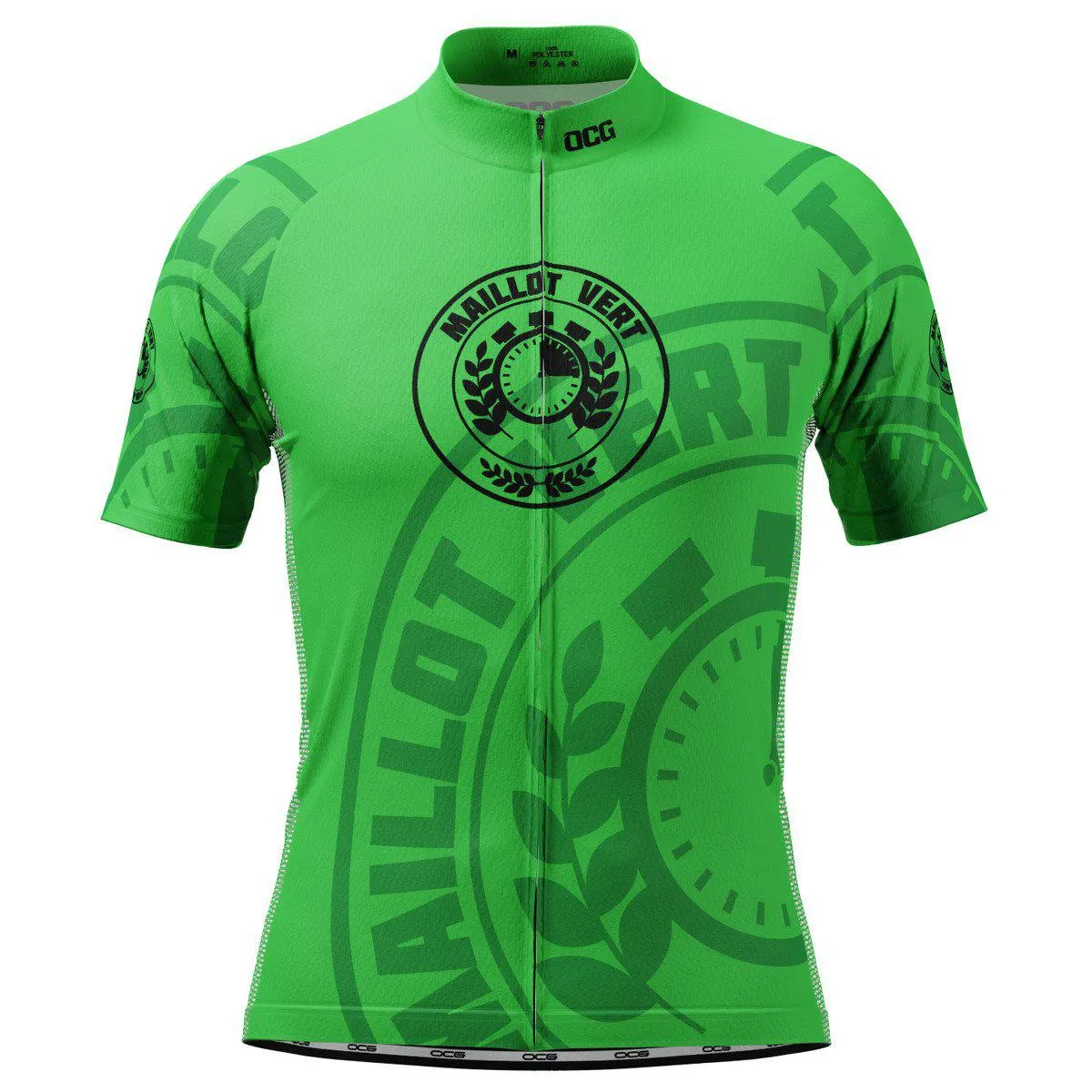 Men's Green Sprinters Maillot Vert Short Sleeve Cycling Jersey