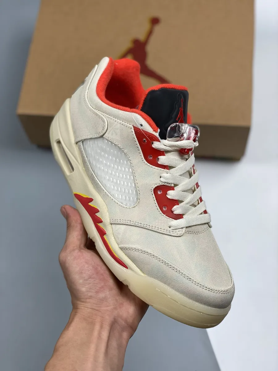 Jordan 5 Low Chinese New Year Sail Chile Red DD2240-100 / jordan 5 retro low chinese new year