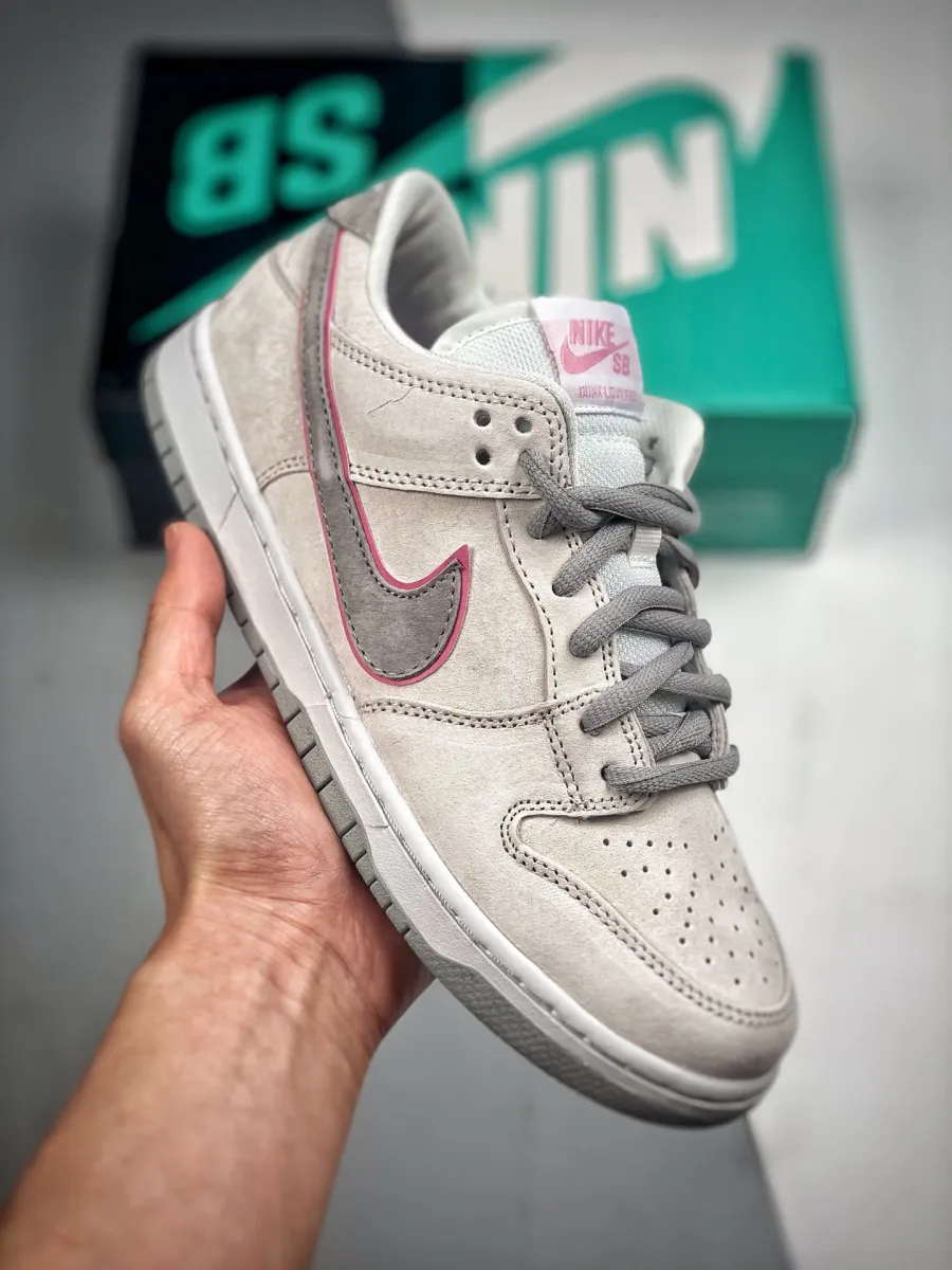 Nike SB Dunk Low Pro x Ishod Pink Silver 895969-160 Dunk Low Ishod Wair