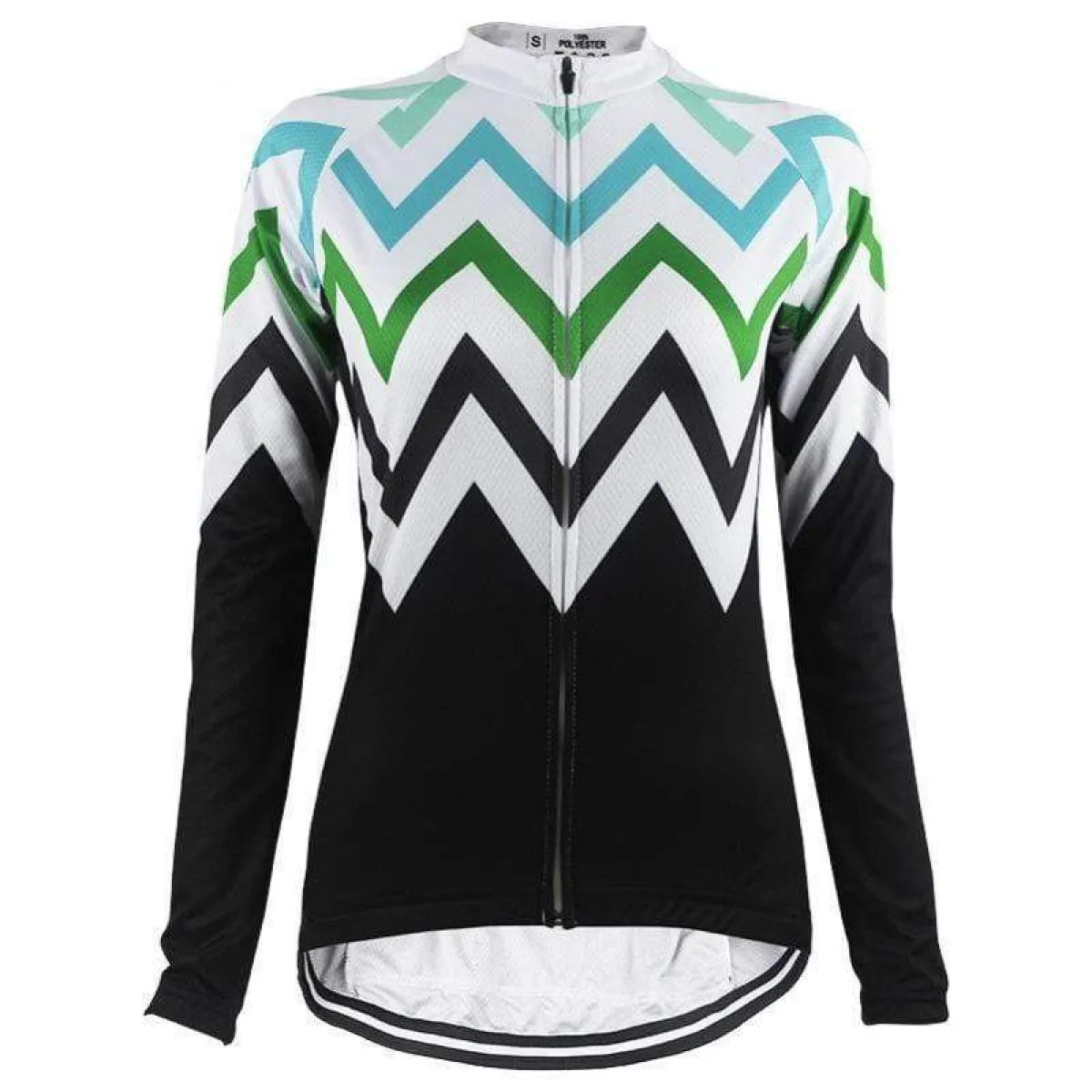 Women's Zigzag Mountain Long Sleeve Cycling Jersey