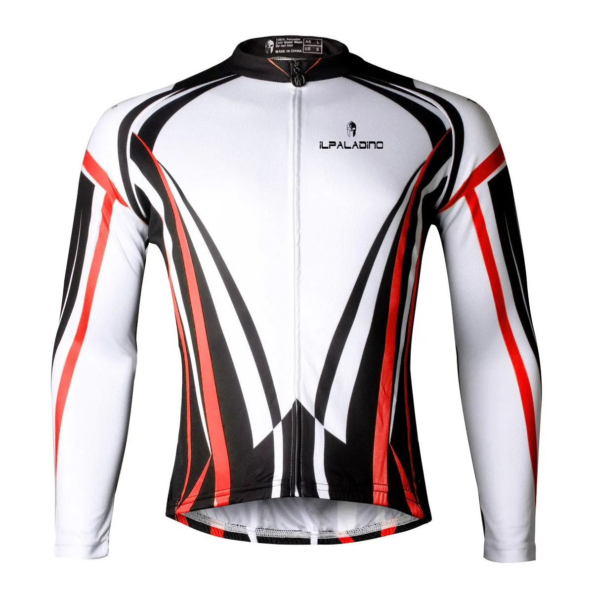 Men's Cycling Long-sleeved Jersey Autum Fashion Cycling Suit Cycling Bibtight Trouser Black and White Quick Dry Sportswear(velvet) NO.711