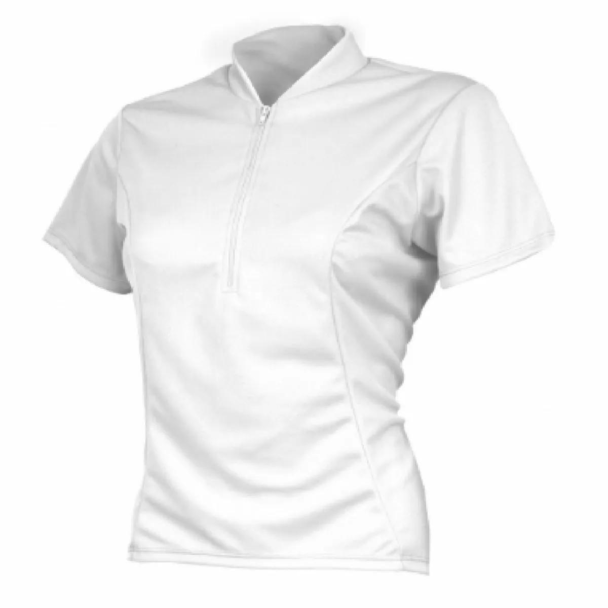 World Jerseys Women's Classic Short sleeve Half zip cycling jersey White