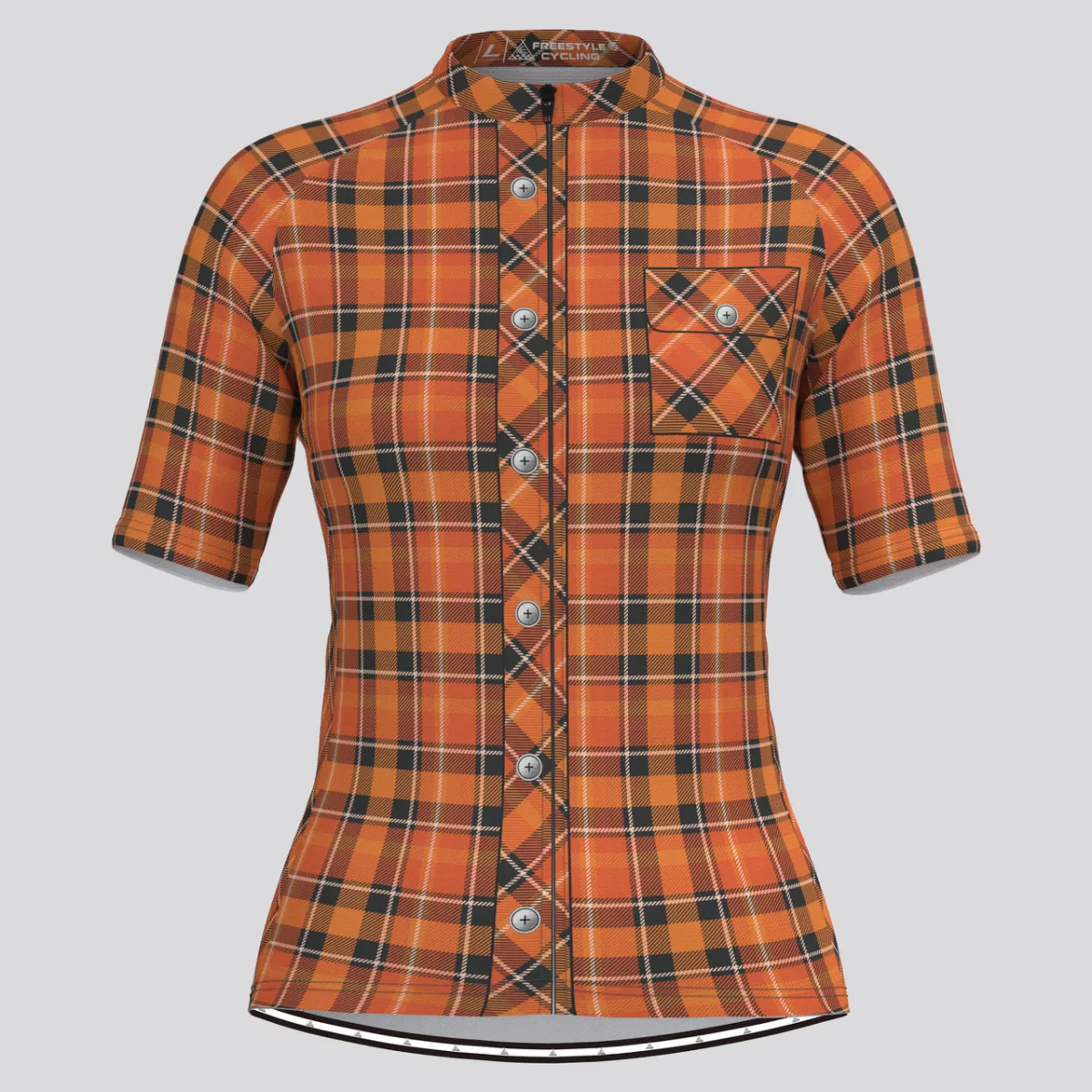 Plaid Checkered Shirt V25 Women's Cycling Jersey To Buy