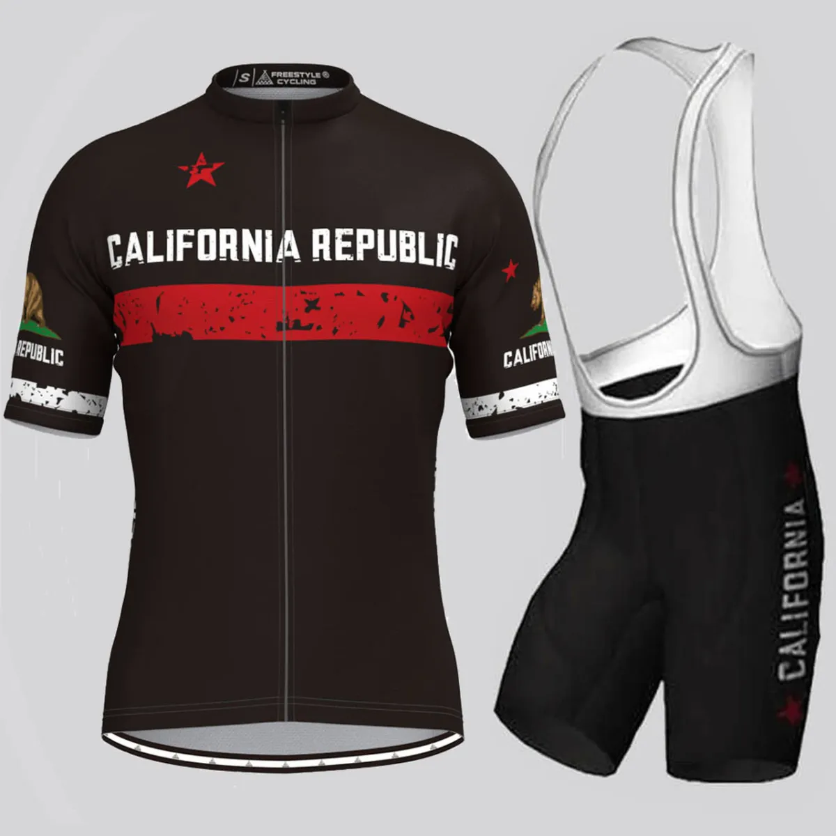 Men's Republic California Cycling Kit - Black For Sale