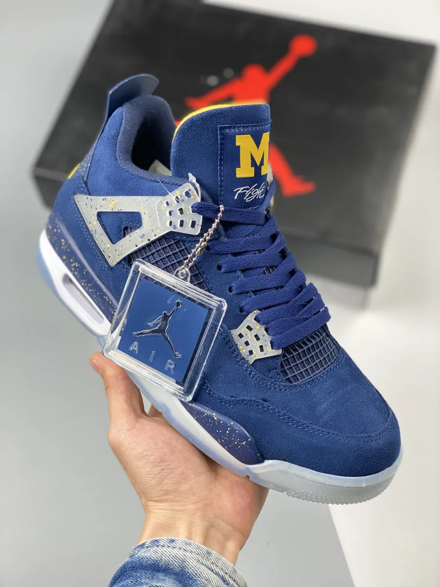 Air Jordan 4 'Michigan Wolverines' PE - jordan 4 michigan