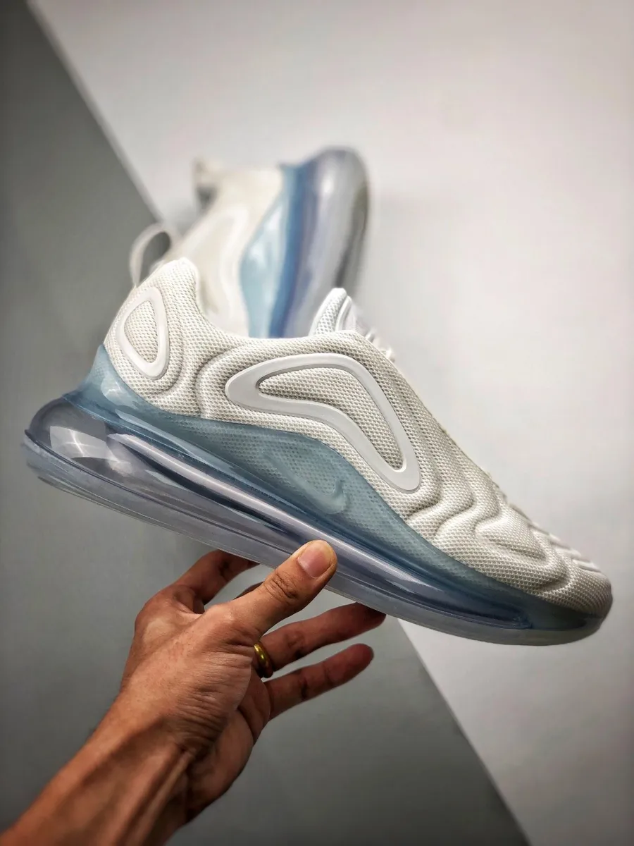 Nike Air Max 720 White/White-Metallic Platinum AO2924-100 Air Max 720 Metallic Platinum