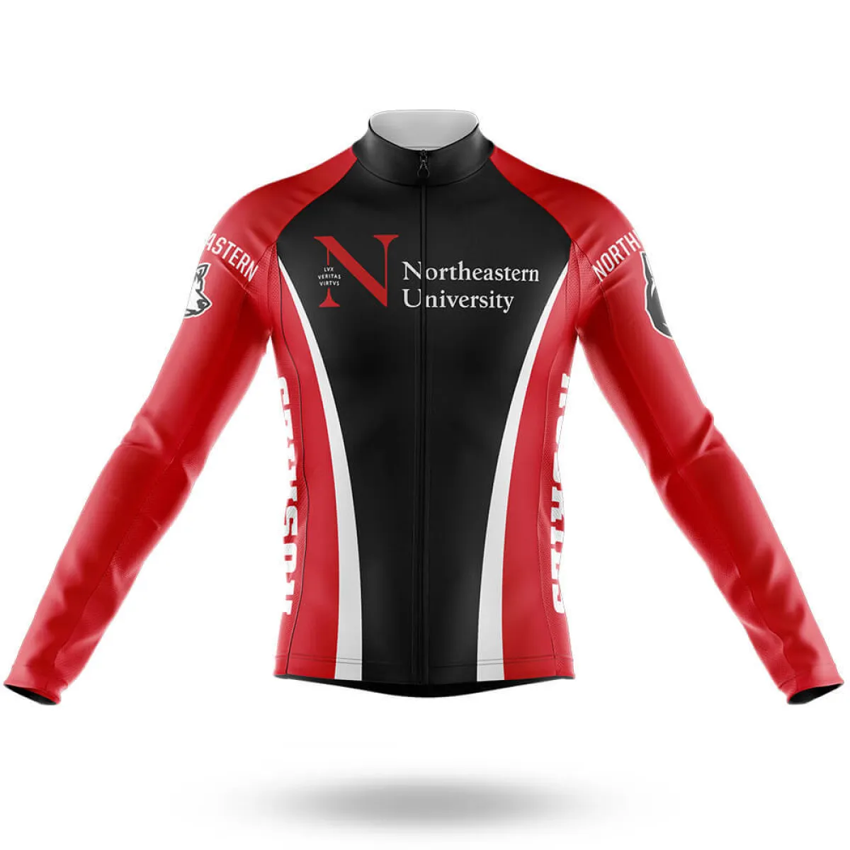 Northeastern University Long Sleeve Cycling Jersey Only | northeastern kits