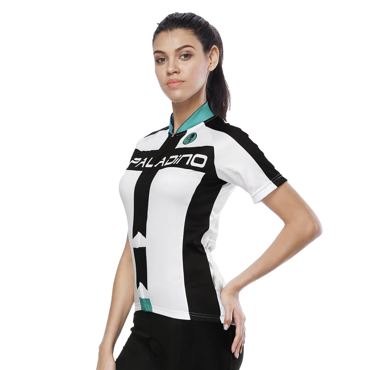 Green-collor Black-strip White Women's Cycling Short-sleeve Bike Jersey T-shirt Summer Spring Road Bike Wear Mountain Bike MTB Clothes Sports Apparel Top NO. 786