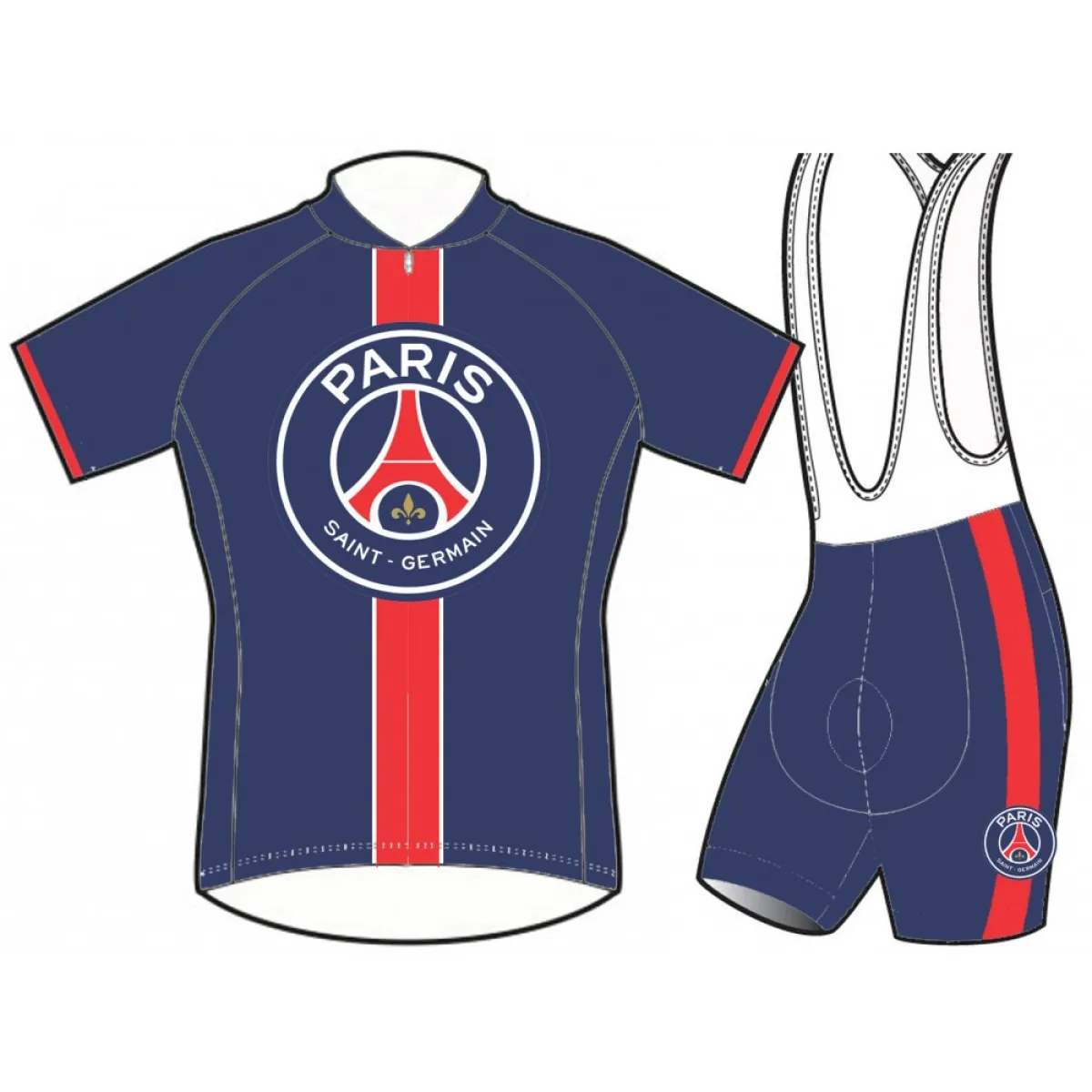PSG Paris Saint-germain Cycle Jerseys and (bib) shorts