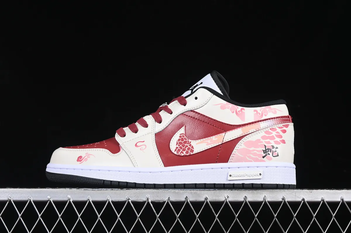 Nike Air Force 1 Hello White University Red CZ0327-100 / air force 1 red black