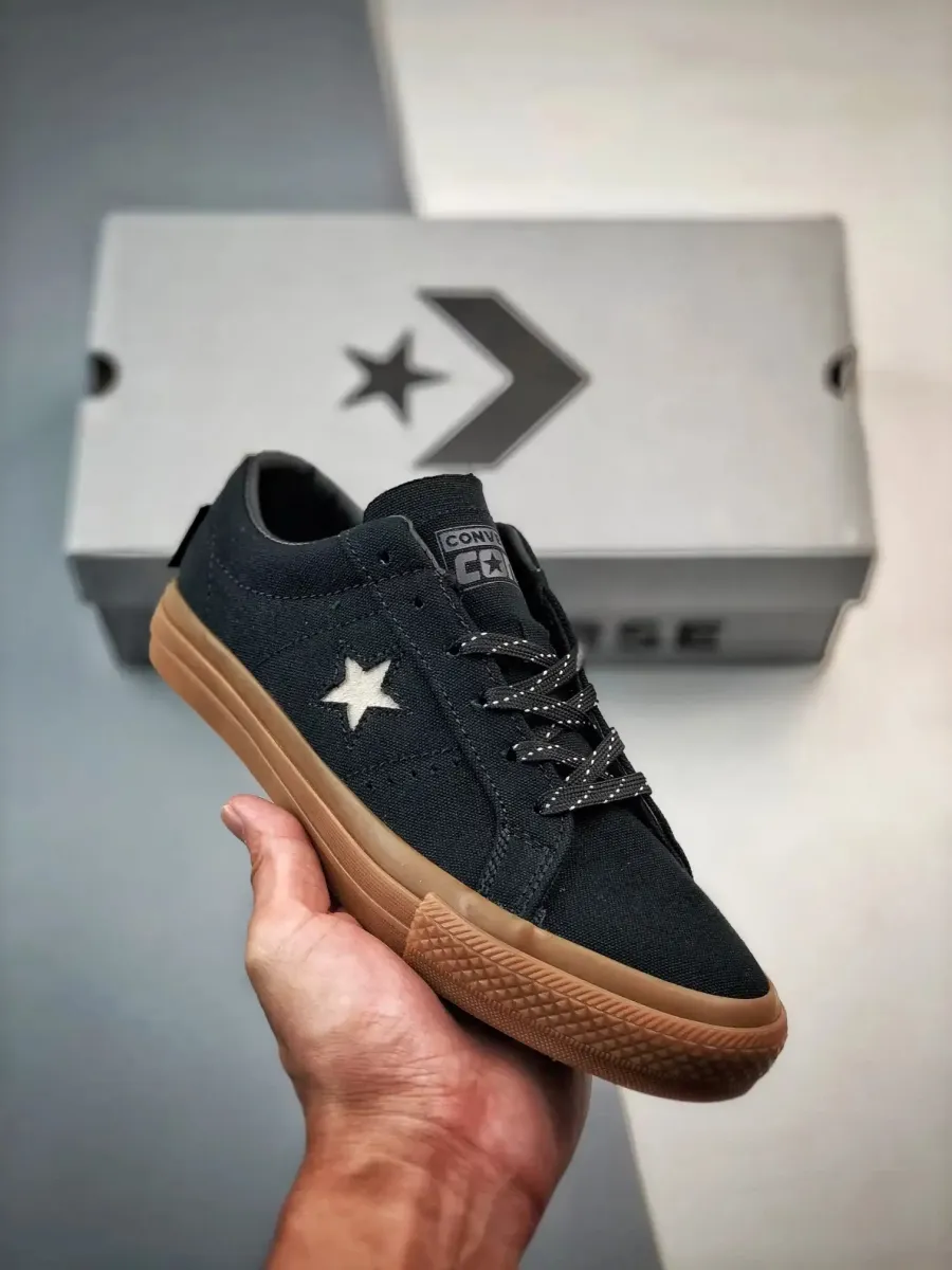 Converse One Star Pro Low 'Black Dark Gum' A03217C Restock